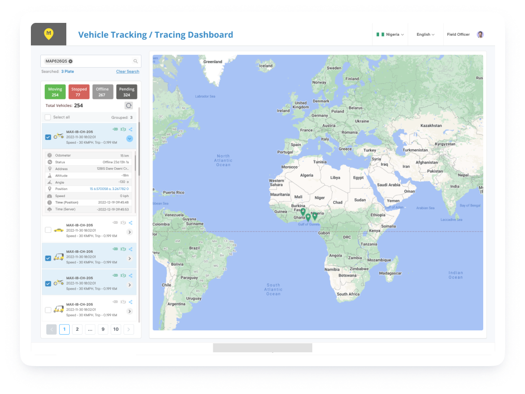 vehicle tracking and fleet management-project-overview